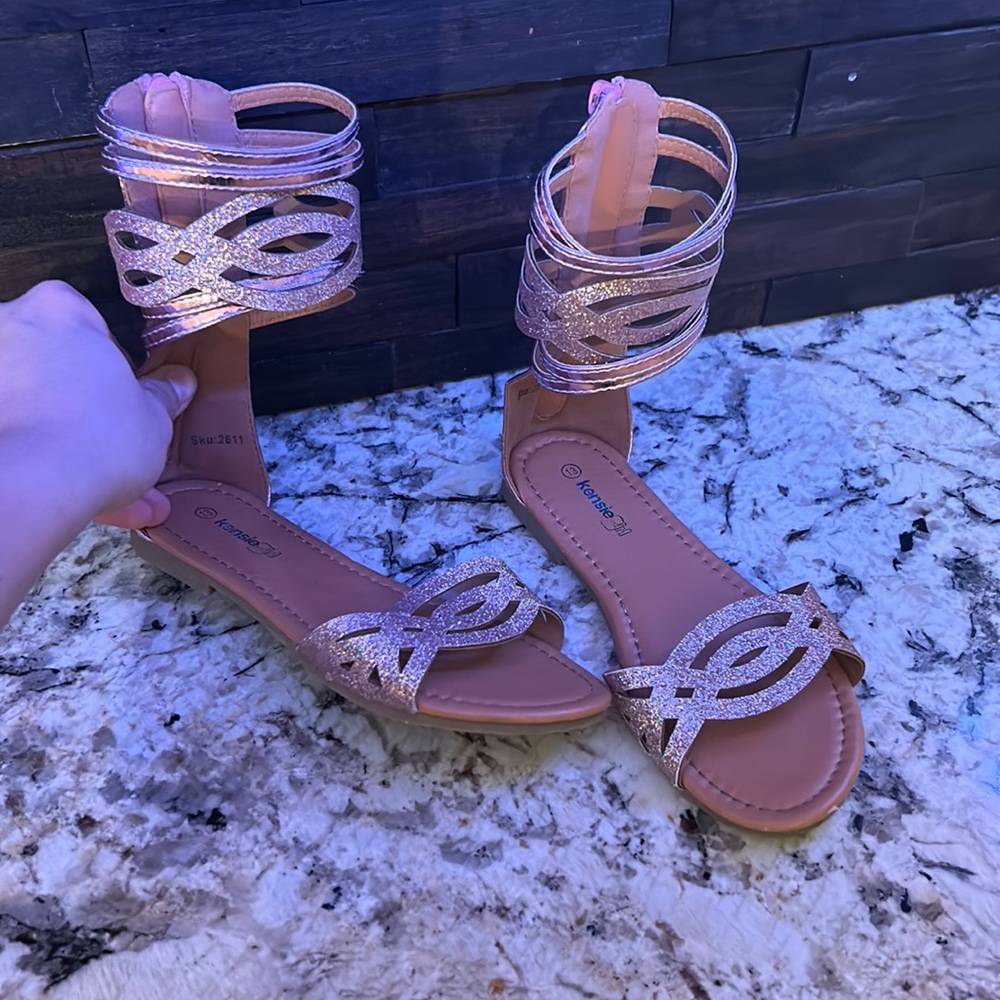Girls gladiator sandals size 13